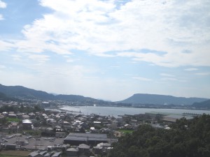 ▲大学近くから見える風景