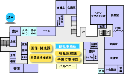 長尾支所・福祉事務所2f平面図