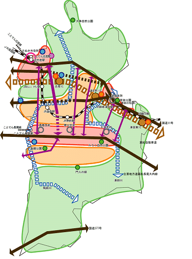 将来都市構造イメージ図 