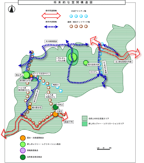 将来的な空間構造図（南部）