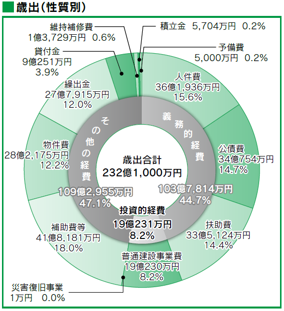 歳出予算（性質別）の画像