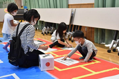 にんげんすごろくの様子