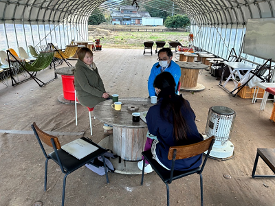 長谷ぶどう園みろく園地の様子