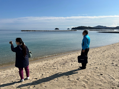 津田の海の様子