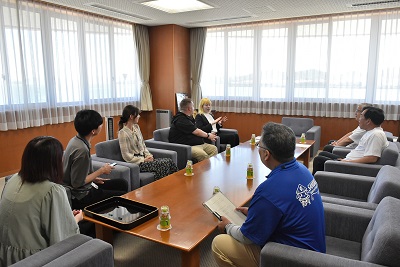 市長との懇談の様子