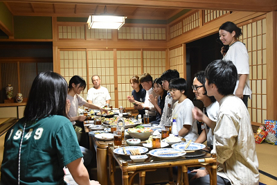 ふるさとワーキングホリデー地域交流会の様子